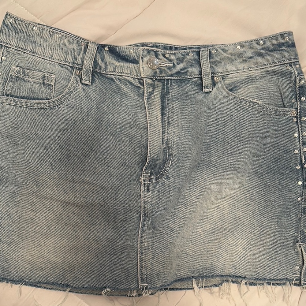 PacSun Blue Denim Mini Skirt